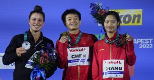 ◤世界游泳锦标赛◢  女3公尺跳板11连冠   陈艺文夺中国第11金