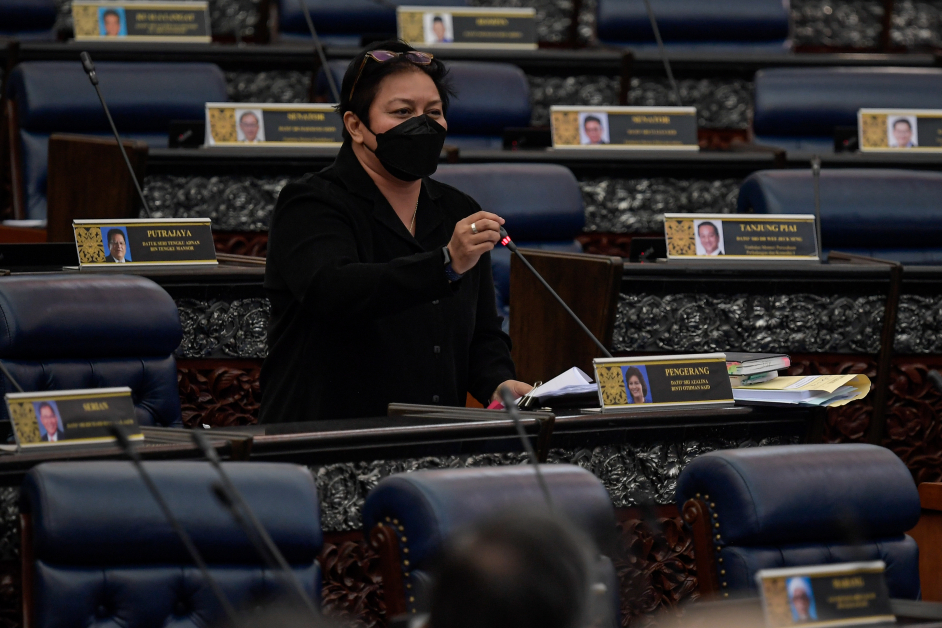 阿莎丽娜参与修宪法案的辩论环节。