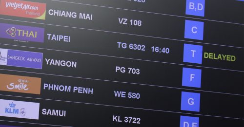 ◤台海风云◢桃园机场取消64班次 马航有4班