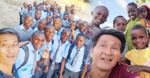 華男花光儲蓄 到非洲助數百孩童學習