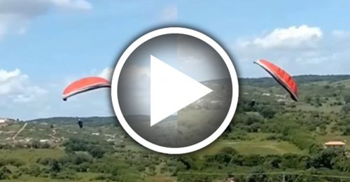 滑翔伞失控 空中转圈 男子坠落40公尺当场身亡