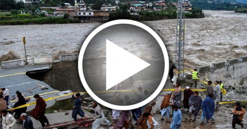 巴基斯坦洪水逾1033人亡 北部桥断 18万人逃难