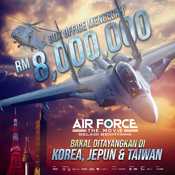 《Air Force The Movie：Selagi Bernyawa》上映4天取得800万令吉票房。