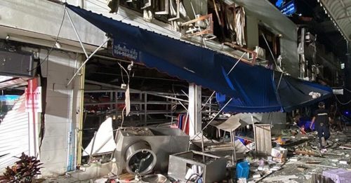 芭堤雅餐館爆炸 周邊逾20棟房屋損毀