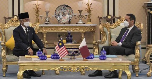 元首 卡塔尔副首相 举行30分钟交流