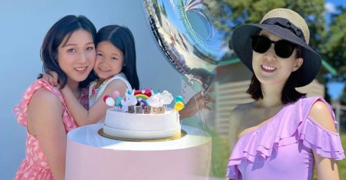 锺嘉欣为6岁女儿庆生 网赞有潜力成最美星二代