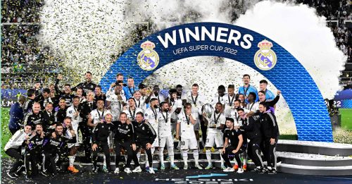 阿拉巴本泽马破法兰  皇马捧欧超杯