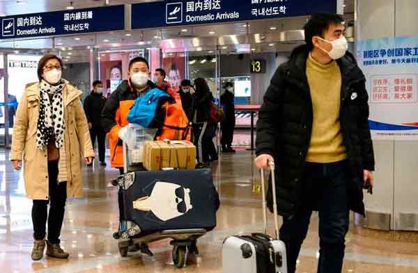 北京首都国际机场旅客入境。（资料图）
