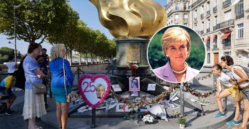 戴妃逝世25周年 悼念者聚集巴黎车祸地点致敬