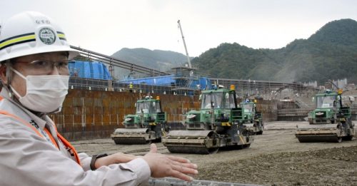 日本建水壩 全用AI機械