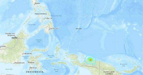 6.1级数分钟后再5.8级 印尼巴布亚连2震