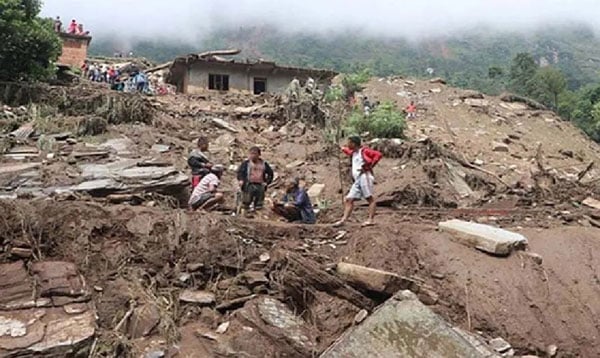 尼泊尔, Nepal, 山体滑坡, landslide, 