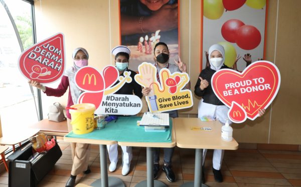 麦当劳,大马麦当劳,McDonald's Malaysia,捐血,Darah Menyatukan Kita