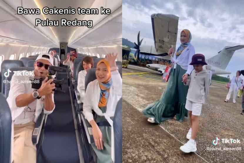 海鲁夫妇包机带全体员工到热浪岛度假。