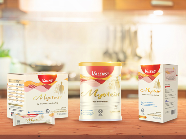 来自Valens品牌的Myotein活性乳清蛋白共有3种包装，即300g罐装、盒装30小条和迷你盒装14小条。