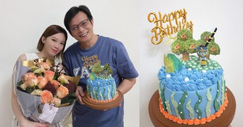 黄日华61岁生日   获女儿手制蛋糕