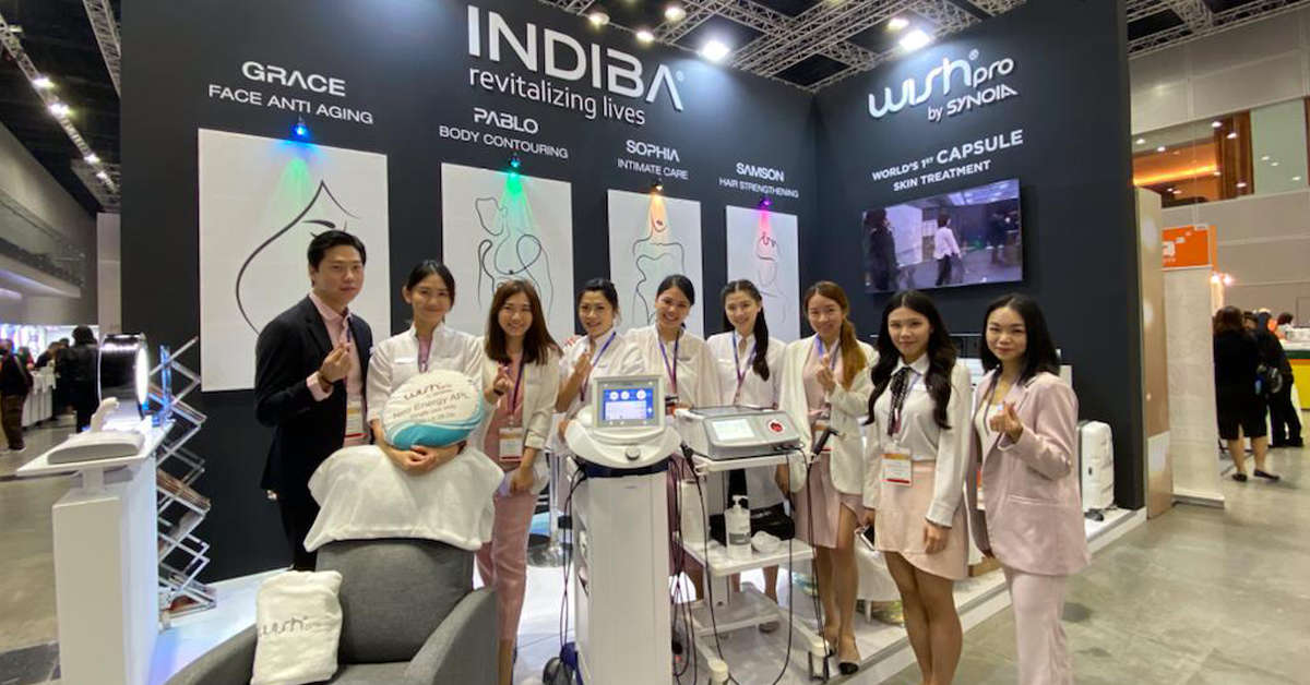 在大馬國際美容展展示的IA 200-INDIBA S.A.健康和美容護理儀器，採用帶來顯著護理成效的獨創高科技。