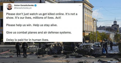 ◤俄乌开战◢ 不要看着我们被杀 乌克兰：请给我们战斗机和防空系统