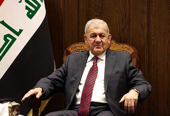 拉希德当选伊拉克总统。（法新社）