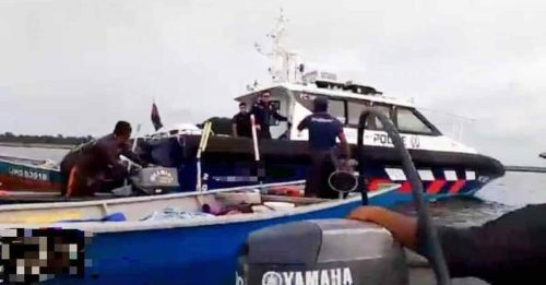 ◤漁民設蝦網遭驅趕◢ 新國警方：漁民已進入林厝港 為安全才要求離開