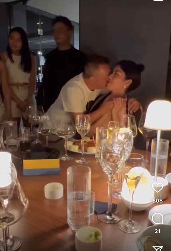 Eric Tsang Chi Wai,birthday kiss
