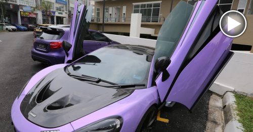 ◤妳好爱车◢McLaren 570GT超跑 一身紫色太抢眼！