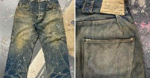 140年古著保存良好 一条牛仔裤要价41万　