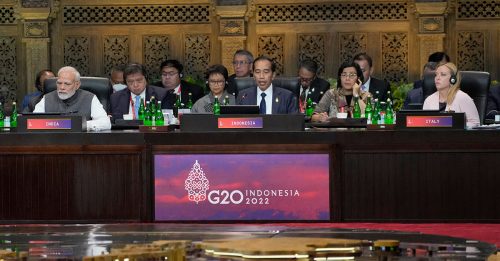 ◤峇厘岛G20峰会◢ 经济问题同心协力 佐科威吁“结束战争”