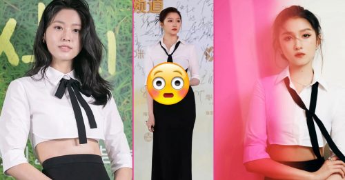 ◤星时尚◢关晓彤撞衫雪炫    腰间赘肉输了