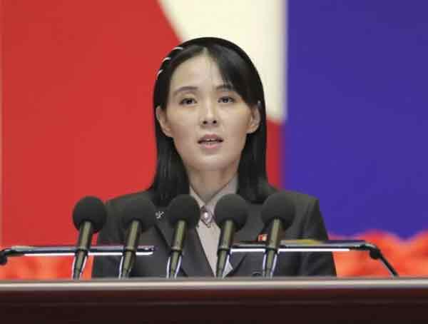 朝鲜领导人金正恩的胞妹、劳动党副部长金与正。（美联社）
