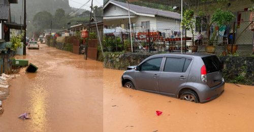 金马仑甘榜拉惹新村  也淹了！