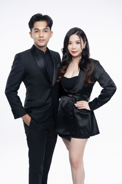 陈锦蓉（右）与丈夫陈俚全，共同创办RX United有限公司及RX Global 有限公司。