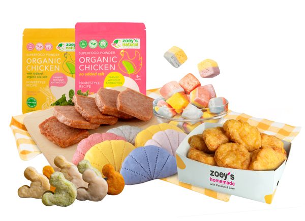 Zoey’s Homemade自制小孩食品色彩鲜艳，且遵守无味精、无添加及无防腐剂的承诺。