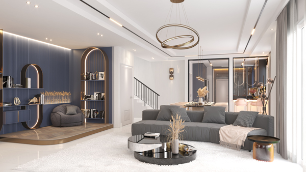 Elonia @ Bayu Sutera客厅设计，展现舒适惬意的氛围。