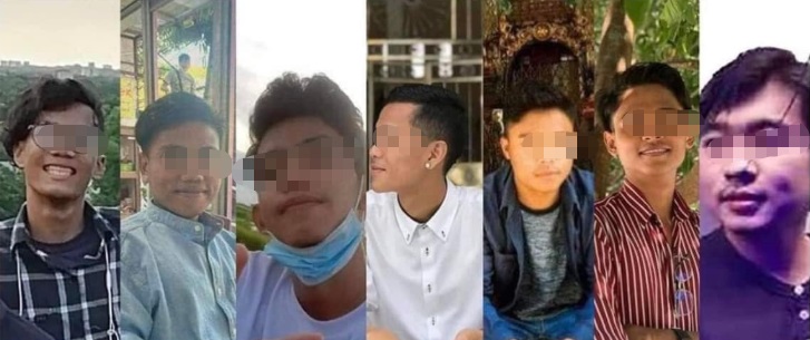 7名被判死刑的大学生。