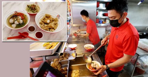 大马男闯狮城卖酿豆腐 父靠电眼监督