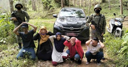 偷渡到泰国 遇巡逻队 2本地男 3印尼女 被捕