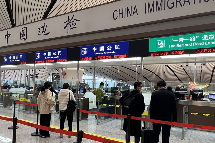 北京大兴机场的国际及港澳台地区客运航线，日前恢复。