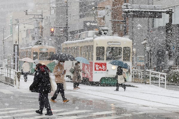 暴风雪,日本