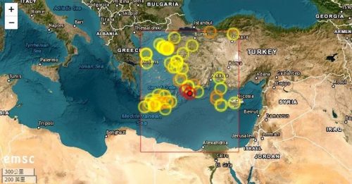 希腊海域5.9级地震 土耳其 埃及 塞浦路斯 有震感