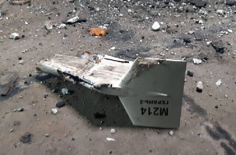 乌克兰去年击落的其中一架伊朗无人机。