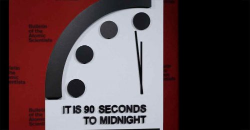 全球末日时钟 只剩一分钟半