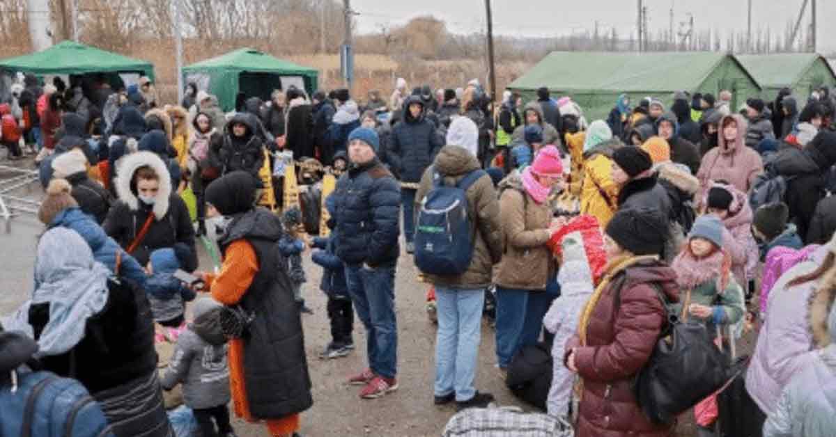 逃往摩尔多瓦的乌克兰难民。（档案照）