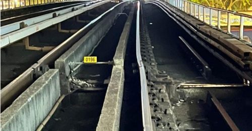 LRT轨道歪了 查肇因 耗两周