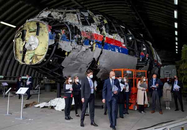 马航MH17客机残骸。