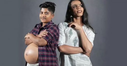 女跨男怀孕生子 跨性别父母创印度首例