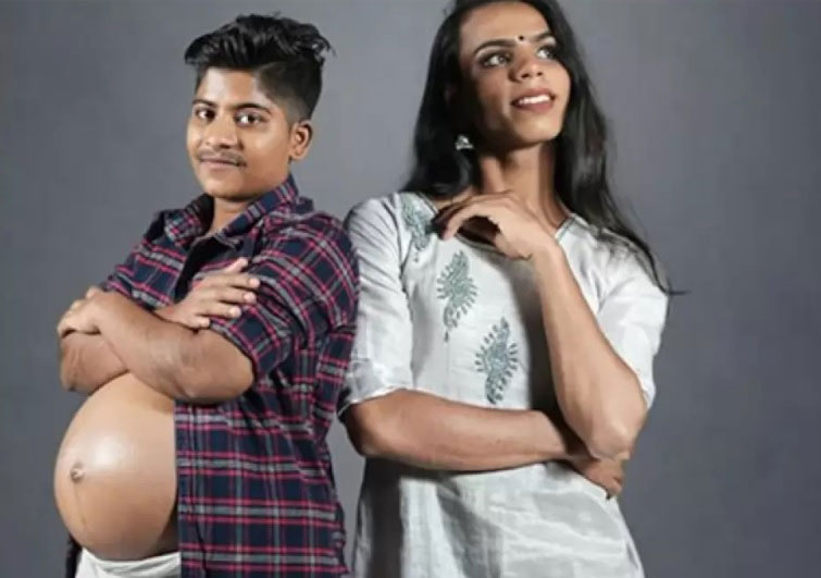 印度跨性别情侣帕维尔和扎哈德。