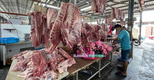 猪肉再起价 每公斤涨2令吉