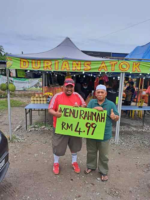 Durian,Menu Rahmah