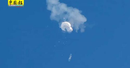 美军F-22击落中国气球